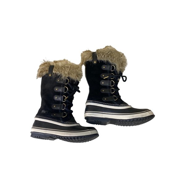 Sorel Women's 7 Joan Of Arctic Waterproof Snow Boots Shoes Black -25F - Picture 12 of 17
